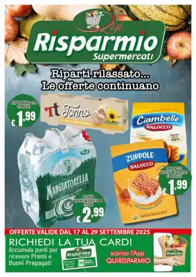 Volantino Risparmio Supermercati (valido fino al 29-09)