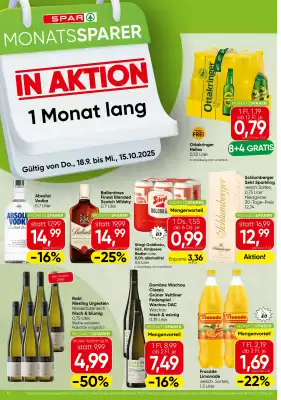 Spar Flugblatt (gültig bis 16-10)