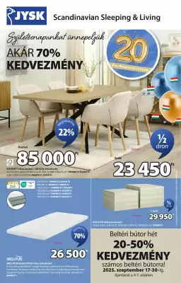JYSK akciós újság (érvényes eddig: 14-10)