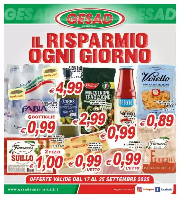 Volantino Gesad Supermercati (valido fino al 25-09)