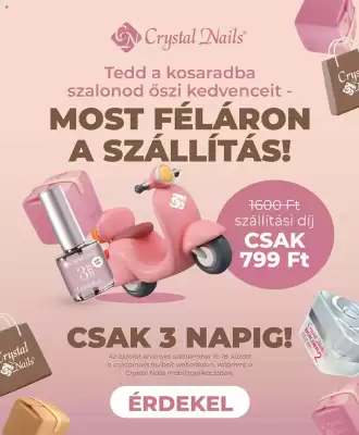 Crystal Nails akciós újság (érvényes eddig: 18-09)