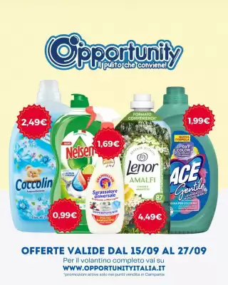 Volantino Opportunity Shop (valido fino al 27-09)