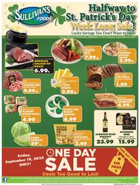 Sullivan's Foods weekly ad week 38 Page 1