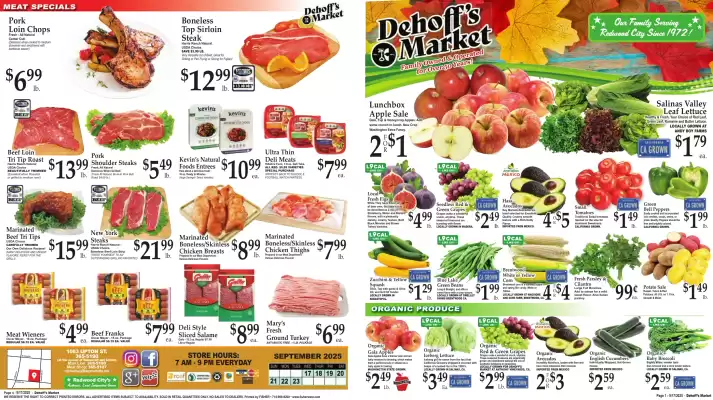 Dehoff's Key Markets weekly ad (valid until 23-09)