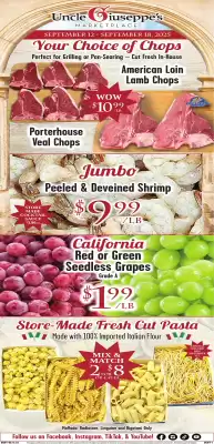Uncle Giuseppe's circular (valid until 18-09)