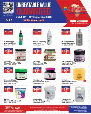 Africa Cash and Carry catalogue (valid until 20-09)