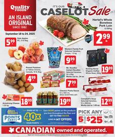 Quality Foods flyer week 38 Page 1
