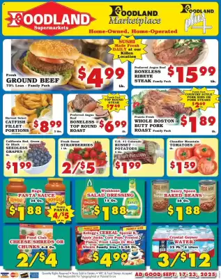 Foodland weekly ad (valid until 23-09)