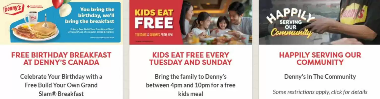 Denny's flyer (valid until 23-09)