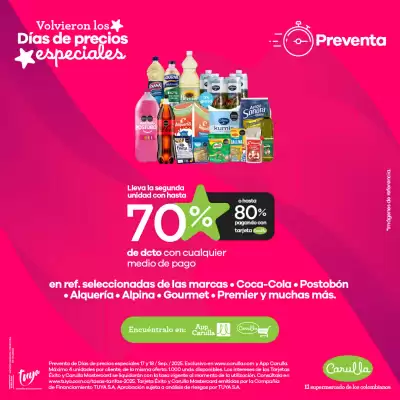 Catálogo Carulla (válido hasta 18-09)