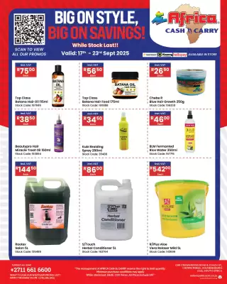 Africa Cash and Carry catalogue (valid until 23-09)