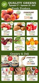 Quality Greens flyer week 38 Page 1