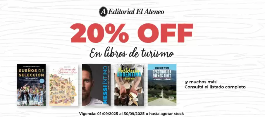 Catálogo Yenny El Ateneo (válido hasta 30-09)