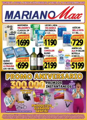 Catálogo Supermercados Mariano Max (válido hasta 30-09)