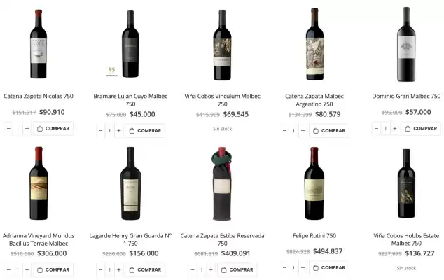 Catálogo Vinoteca Ligier (válido hasta 30-09)