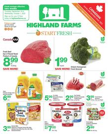 Highland Farms flyer Page 1
