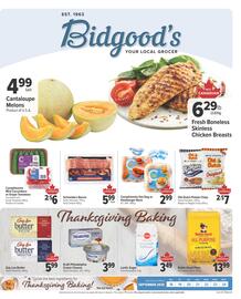 Bidgood's flyer week 38 Page 1