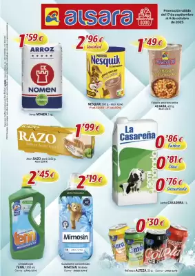 Folleto Alsara Supermercados (válido hasta el 4-10)