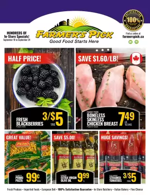 Farmer's Pick flyer (valid until 24-09)