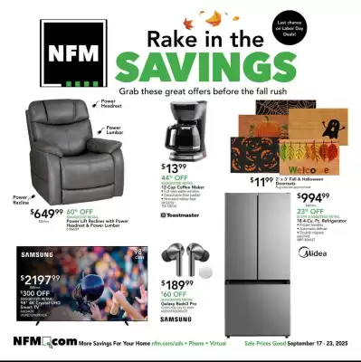 Nebraska Furniture Mart weekly ad (valid until 23-09)