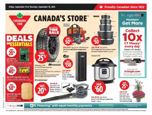 Canadian Tire flyer (valid until 18-09)