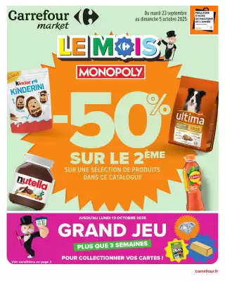 Catalogue Carrefour Market (valable jusqu'au 5-10)