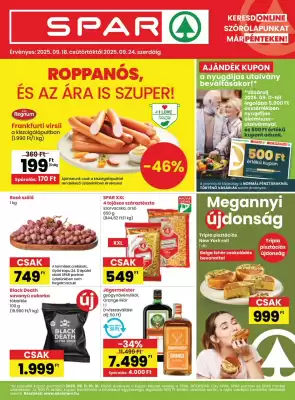 Spar akciós újság (érvényes eddig: 24-09)