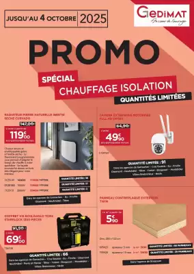 Catalogue Gedimat (valable jusqu'au 4-10)