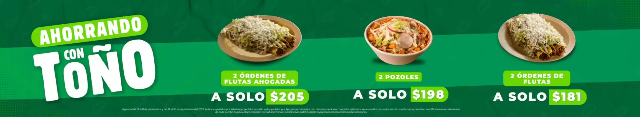 Catálogo La Casa de Toño (válido hasta 30-09)
