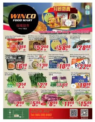 WinCo Food Mart flyer (valid until 21-09)