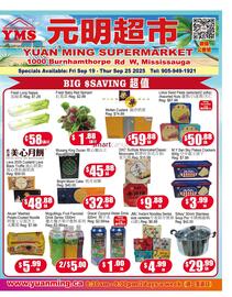 Yuan Ming Supermarket flyer Page 1
