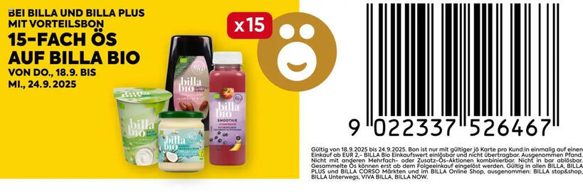 Billa Flugblatt woche 38 Seite 1