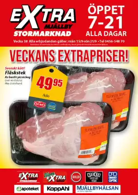 Extra Mjällby Stormarknad reklamblad