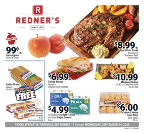 Redner's Warehouse weekly ad week 38 Page 1