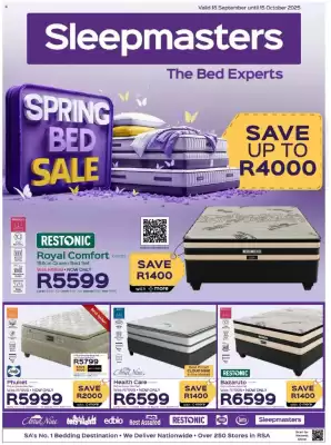 Sleepmasters catalogue (valid until 15-10)