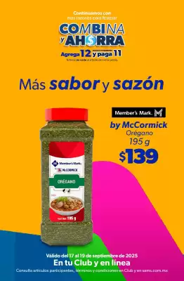 Catálogo Sam's Club (válido hasta 19-09)