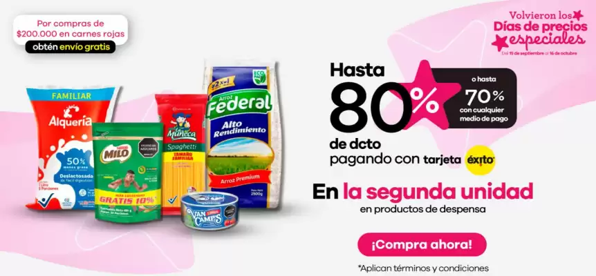 Catálogo Éxito (válido hasta 30-09)