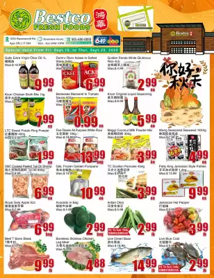 Bestco Food Mart flyer (valid until 25-09)