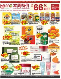 Terra Foodmart flyer week 38 Page 1