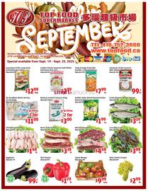 Top Food Supermarket flyer week 38 Page 1