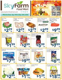 SkyFarm Food Mart flyer week 38 Page 1
