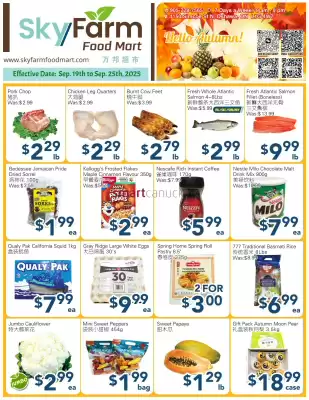 SkyFarm Food Mart flyer (valid until 25-09)