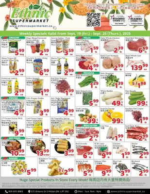 Ethnic Supermarket flyer (valid until 25-09)