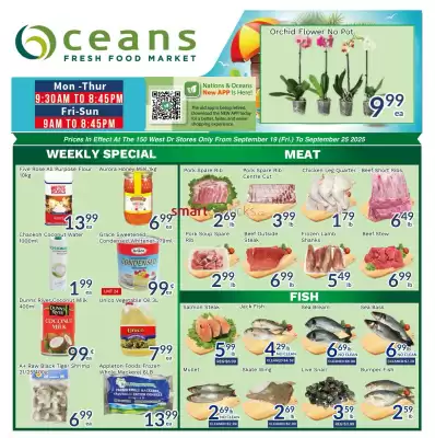 Oceans Fresh Food Market flyer (valid until 25-09)