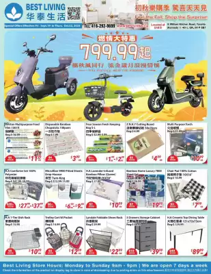 Best Living flyer (valid until 25-09)