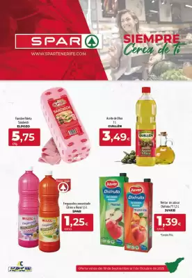 Folleto Spar Tenerife (válido hasta el 1-10)