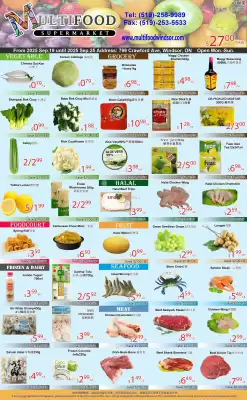 MultiFood Supermarket flyer (valid until 25-09)