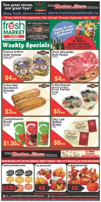 Fresh Market Foods flyer (valid until 25-09)