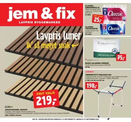 Jem & fix tilbudsavis (gælder indtil 27-09)