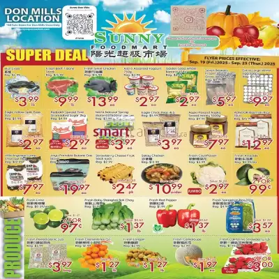 Sunny Food Mart flyer (valid until 25-09)